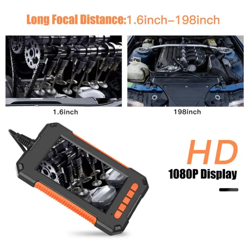 1080P Dual / Single Lens Industrial Endoscope Camera with 4.3" IPS Screen IP67 Waterproof Car Pipe Inspection Borescope 2600mAh
1080P Dual / Single Lens Industrial Endoscope Camera with 4.3" IPS Screen IP67 Waterproof Car Pipe Inspection Borescope 2600mAh