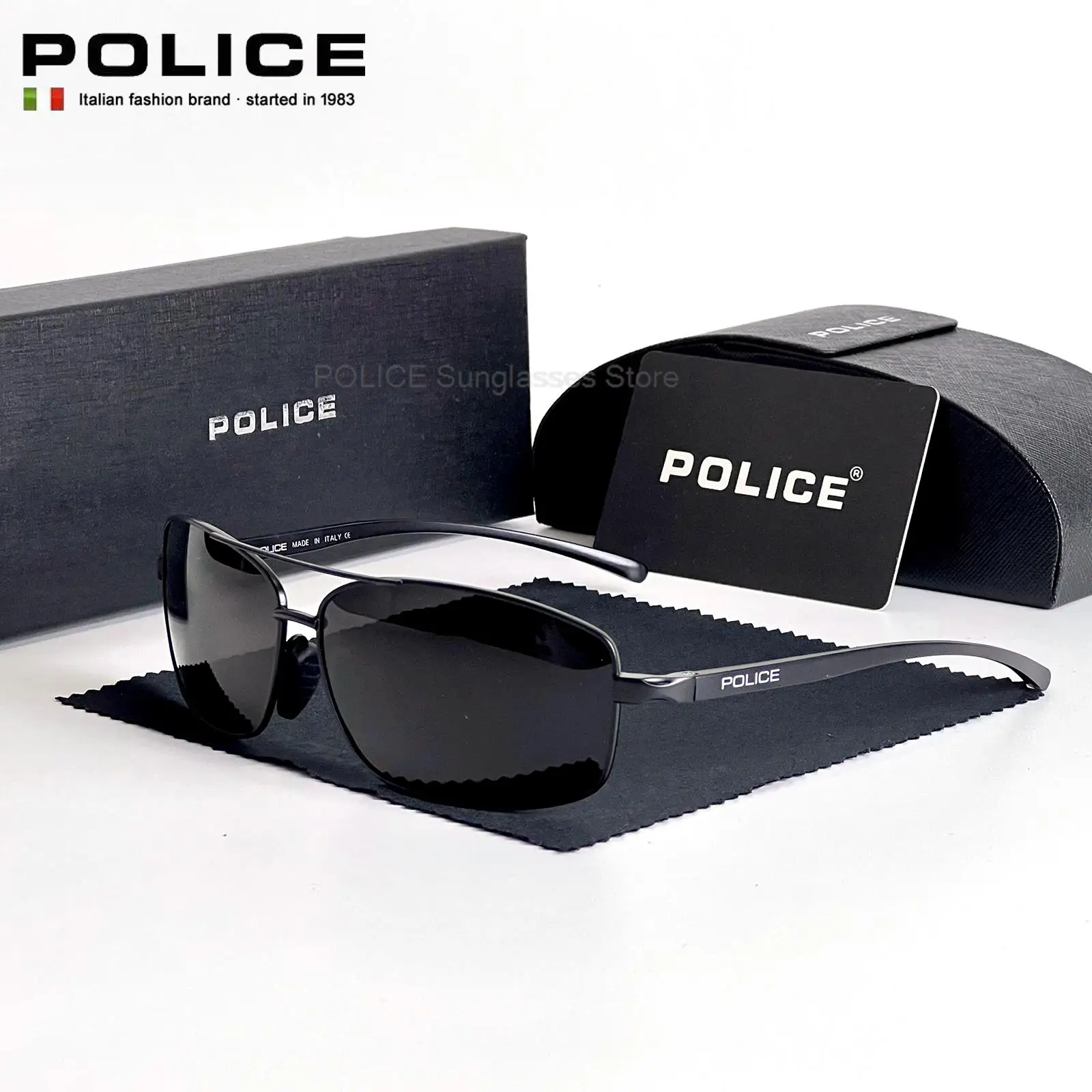 Luxury Brand UV400 POLICE Sunglasses Fashion trend Men Polarized Brand Design Eyewear Male Driving Anti-glare Glasses
Luxury Brand UV400 POLICE Sunglasses Fashion trend Men Polarized Brand Design Eyewear Male Driving Anti-glare Glasses