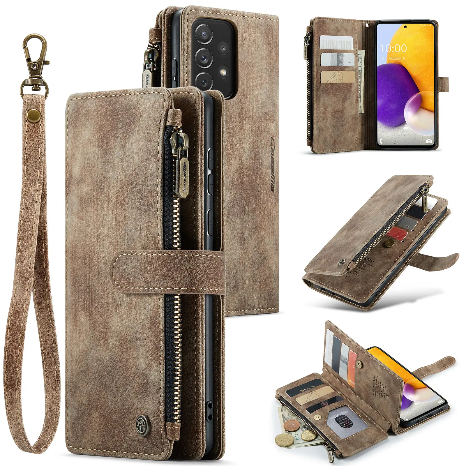 2022 CaseMe Leather Case For Samsung Galaxy A72 A71 A52/52S A51 A32 5G A30S Zipper Wallet With Lanyard 2 In1 Design Phone Cover
2022 CaseMe Leather Case For Samsung Galaxy A72 A71 A52/52S A51 A32 5G A30S Zipper Wallet With Lanyard 2 In1 Design Phone Cover