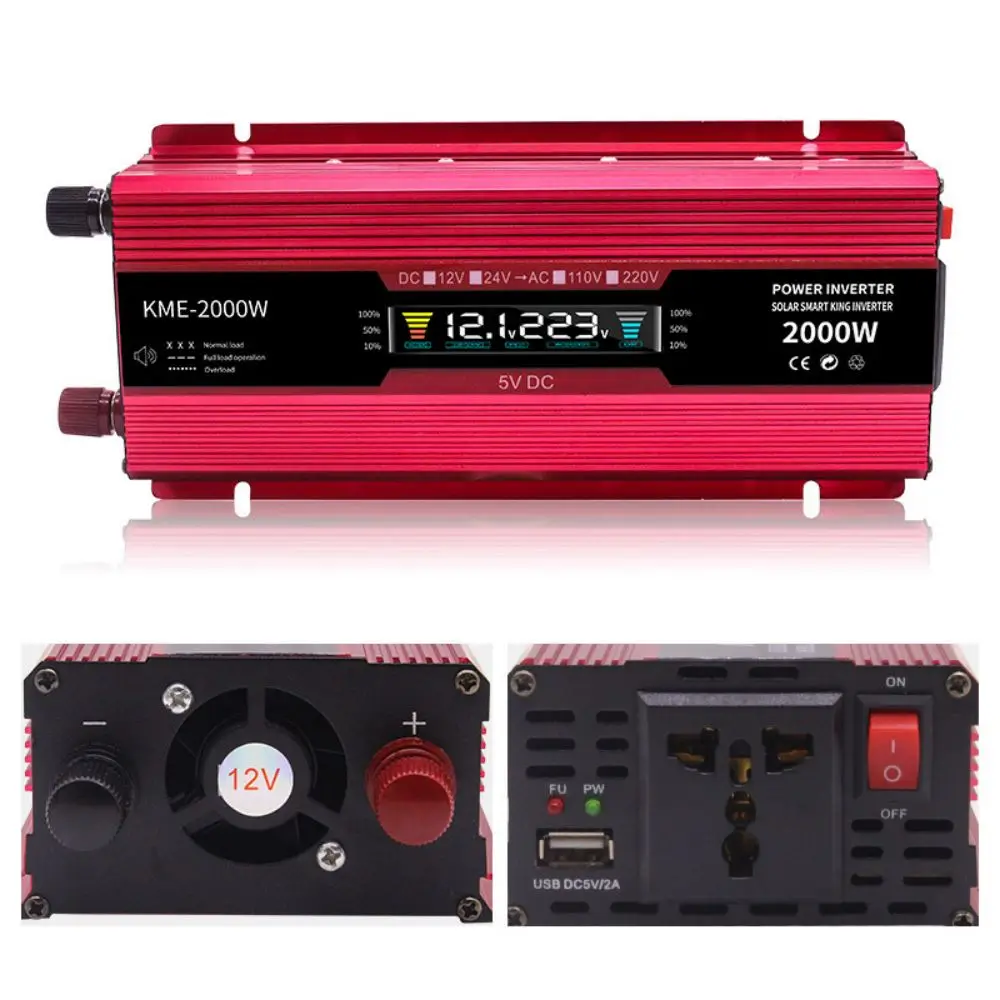 2000W/1200W/500W DC 12V to AC 220V Portable Car Power Inverter Charger Converter Adapter Universal EU Socket Auto accessories
2000W/1200W/500W DC 12V to AC 220V Portable Car Power Inverter Charger Converter Adapter Universal EU Socket Auto accessories