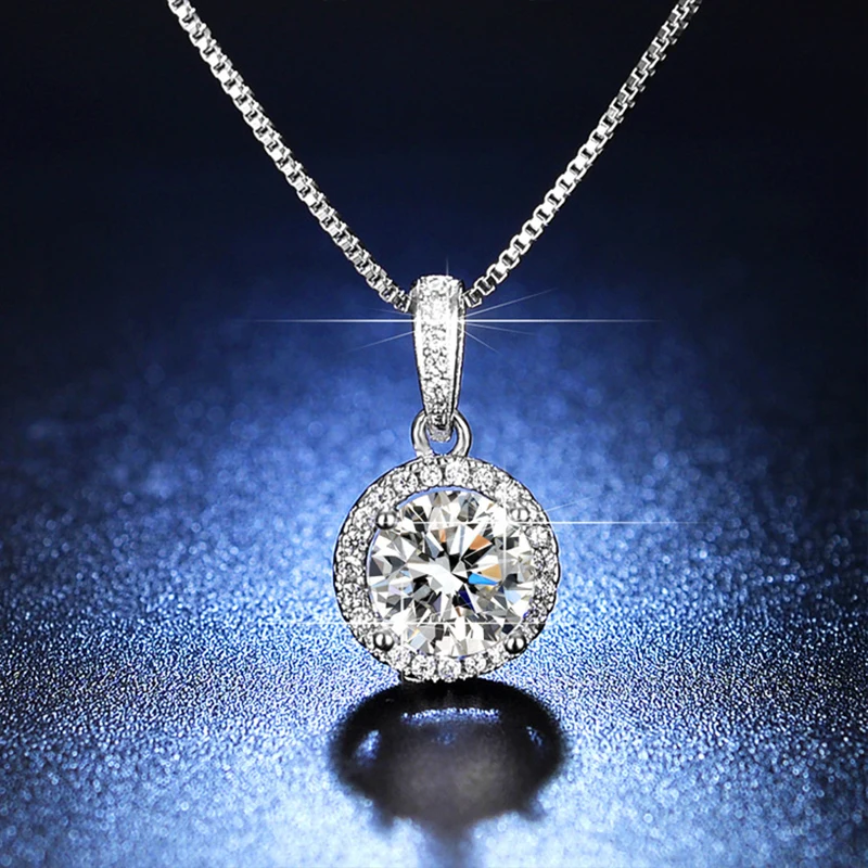 SINLEERY silver color shiny CZ Round shape stones pendant necklace Jewelry for women wedding accessories SSK
SINLEERY silver color shiny CZ Round shape stones pendant necklace Jewelry for women wedding accessories SSK