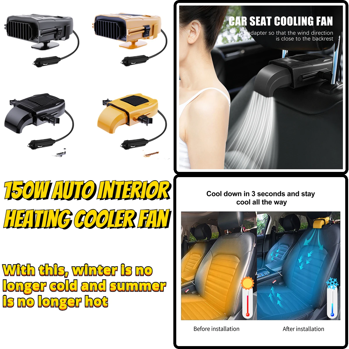 150W 12V Car Heater Electric Heating Fan Portable Electric Dryer Windshield Defogging Demister Defroster For Car Home
150W 12V Car Heater Electric Heating Fan Portable Electric Dryer Windshield Defogging Demister Defroster For Car Home