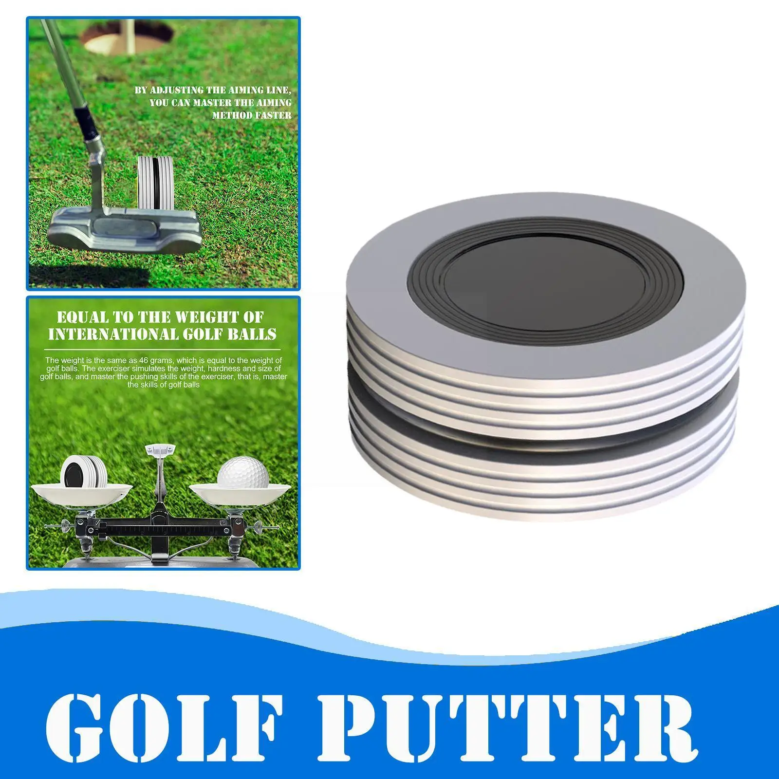 New Golf Putter Practice Flat Training Balls Outdoor Sports Swing Alignment Aid Training Tools Trainer Swing Resistant Wear N7H3
New Golf Putter Practice Flat Training Balls Outdoor Sports Swing Alignment Aid Training Tools Trainer Swing Resistant Wear N7H3