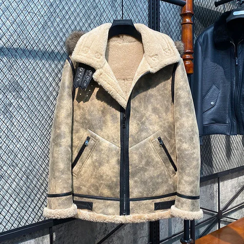 Winter Sheepskin Genuine Leather Jacket Men Clothing Natural Shearling Fur Coats Warm Male Hooded Fur Jacket Chaquetas Lq
Winter Sheepskin Genuine Leather Jacket Men Clothing Natural Shearling Fur Coats Warm Male Hooded Fur Jacket Chaquetas Lq