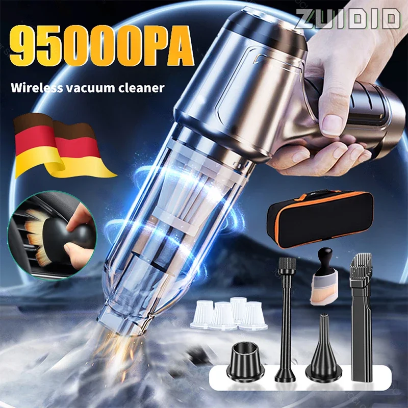 95000PA Car Vacuum Cleaner Blowable Powerful Wireless Portable Vacuum Cleaners Car Home Dual Use Hand Held Mini Car Accsesories 
95000PA Car Vacuum Cleaner Blowable Powerful Wireless Portable Vacuum Cleaners Car Home Dual Use Hand Held Mini Car Accsesories