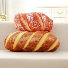 Creative Simulation Bread Pillow Pizza Pillow Pillow Plush Printed Cushion Childrens Birthday Gift Pillows for Bedroom