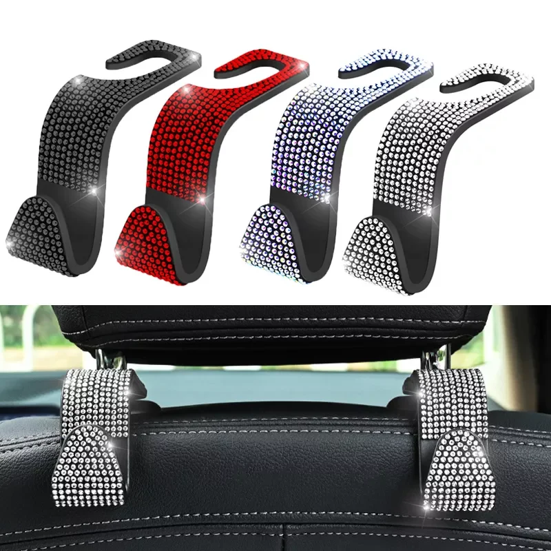 Rhinestone Car Seat Back Hook Bling Diamond Hanger Auto Back Universal Headrest Mount Storage Holder Car Interior Accessories
Rhinestone Car Seat Back Hook Bling Diamond Hanger Auto Back Universal Headrest Mount Storage Holder Car Interior Accessories