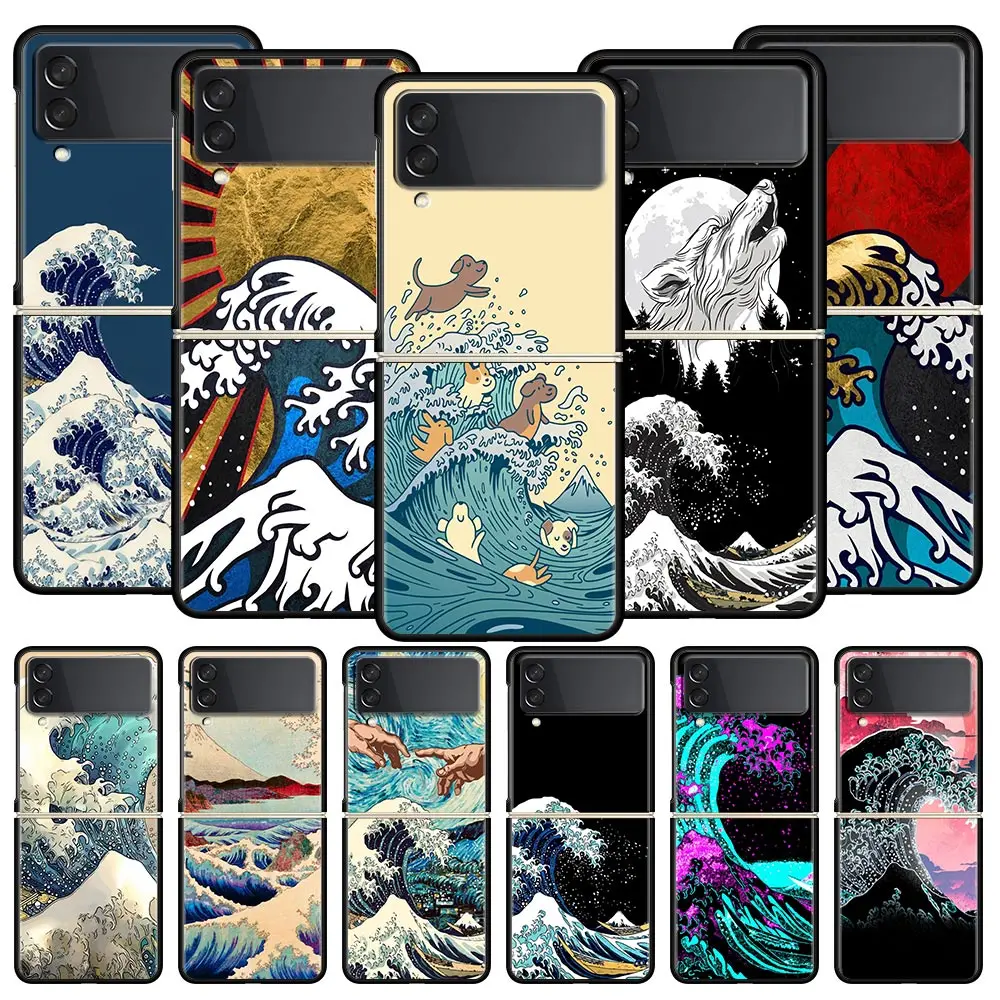 Golden Great Wave Kanagawa Surf Phone Case For Samsung Galaxy Z Flip 4 5G Fold Black Hard PC Shell For Samsung Z Flip 3 Cover
Golden Great Wave Kanagawa Surf Phone Case For Samsung Galaxy Z Flip 4 5G Fold Black Hard PC Shell For Samsung Z Flip 3 Cover