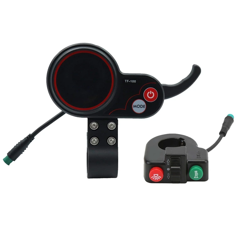 

Дисплей для приборной панели, пластмассовая лампа с кнопкой переключения, для скутера, 5-контактный спидометр для скейтборда, запчасти для электрического скутера Kugoo M4