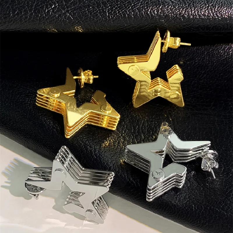 Fashion Metallic Creative Star Earrings For Women Personality 2023 New Punk Hip Hop Jewelry Earings
Fashion Metallic Creative Star Earrings For Women Personality 2023 New Punk Hip Hop Jewelry Earings
