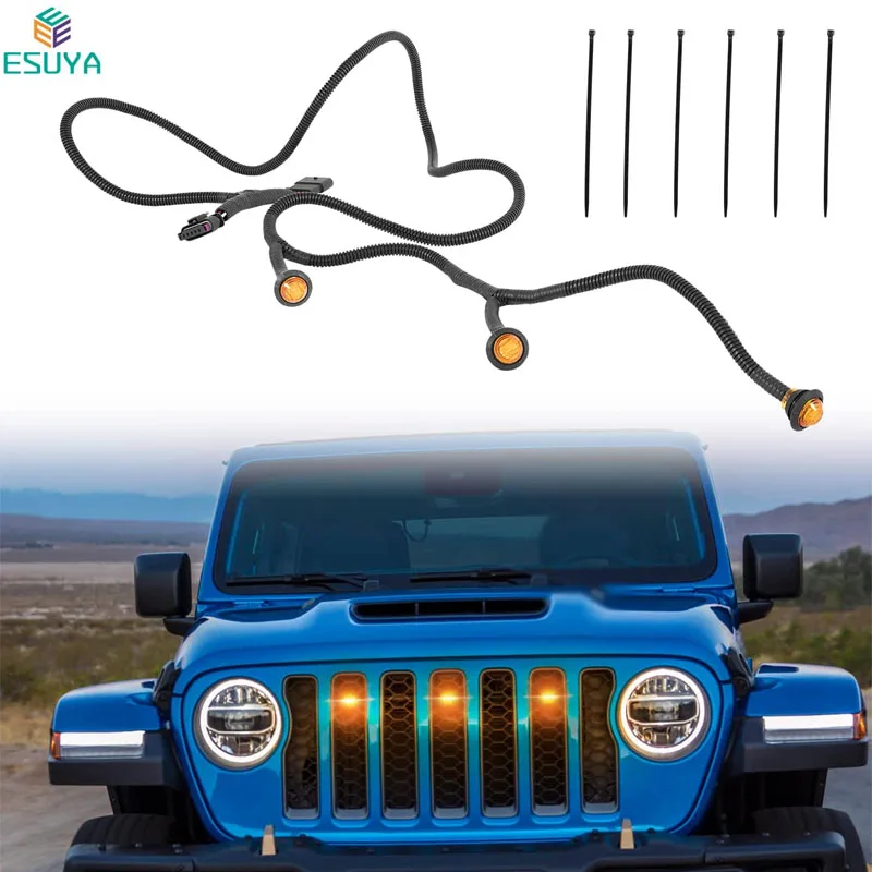 ESUYA Pre-Runner Style LED Grille Light Kit For Jeep Wrangler JL Sports Sahara Freedom Rubicon 2018-2022 Auxiliary Running Light
ESUYA Pre-Runner Style LED Grille Light Kit For Jeep Wrangler JL Sports Sahara Freedom Rubicon 2018-2022 Auxiliary Running Light