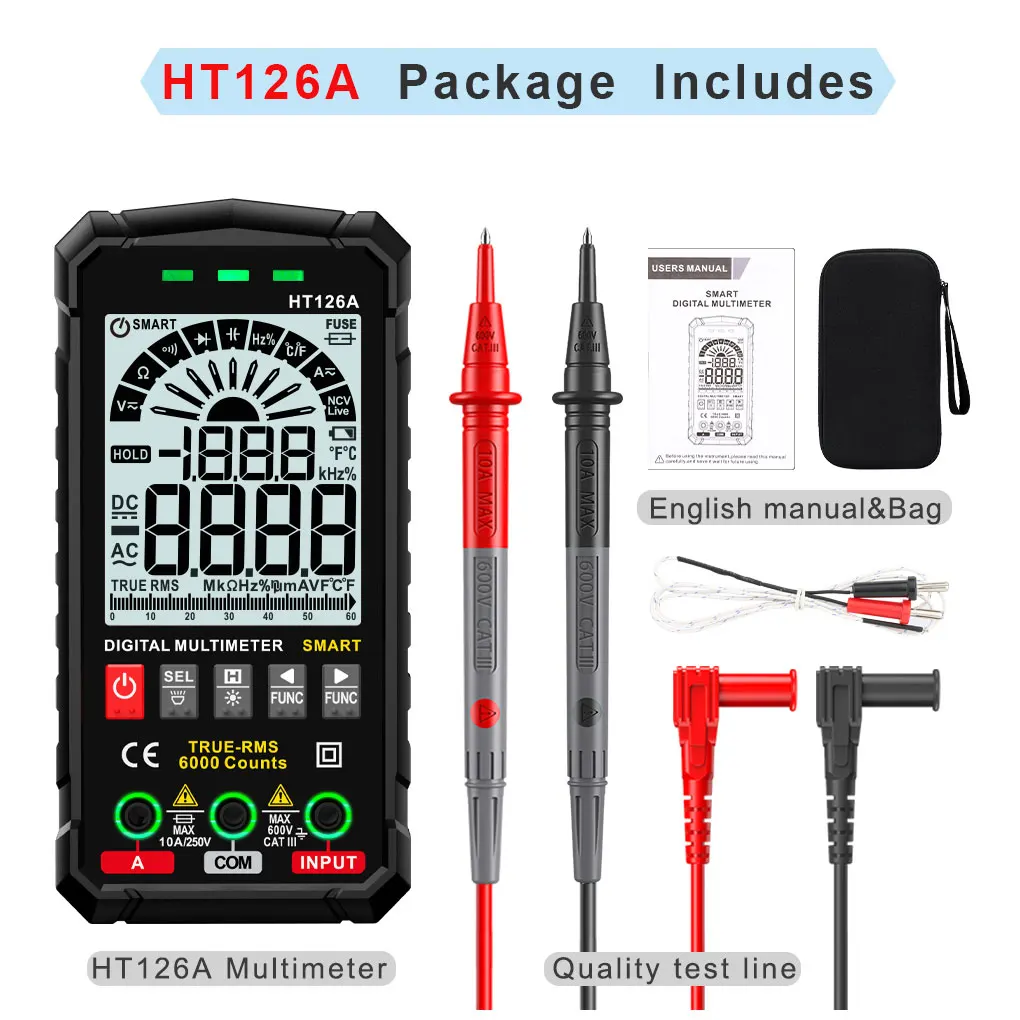 Digital Multimeter Smart Amperometric Tool Ammeter Tester Test Supply 
Digital Multimeter Smart Amperometric Tool Ammeter Tester Test Supply