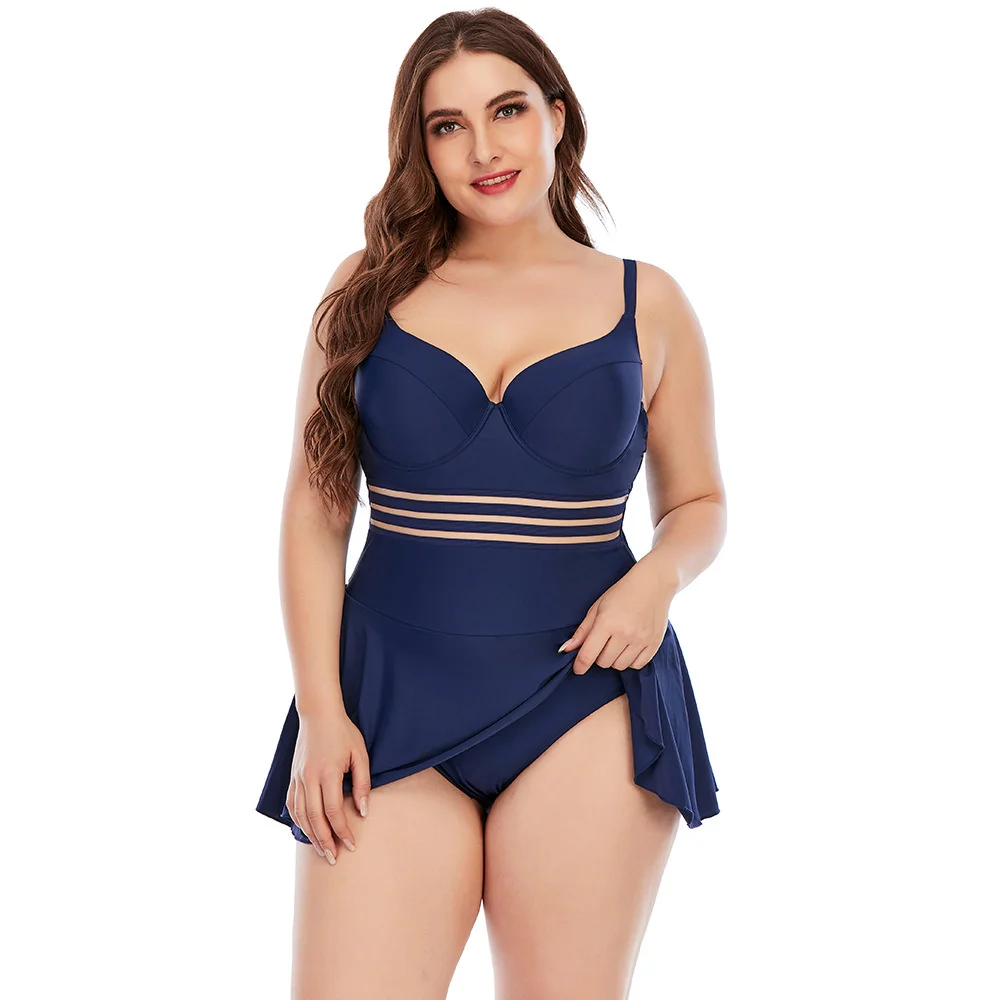 New Plus Size Hot Sale Pure Color Fattened Swimsuit Sexy One Piece Swimsuit Women Bathing Suit
New Plus Size Hot Sale Pure Color Fattened Swimsuit Sexy One Piece Swimsuit Women Bathing Suit