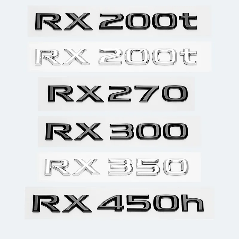 3D Chrome Glossy Black ABS RX200t RX270 RX300 RX350 RX450h RX450hL HYBRID Emblem for LEXUS Car Trunk Trunk Rear Logo Sticker
3D Chrome Glossy Black ABS RX200t RX270 RX300 RX350 RX450h RX450hL HYBRID Emblem for LEXUS Car Trunk Trunk Rear Logo Sticker