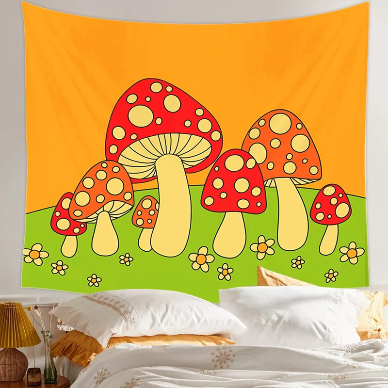 Mushroom Tapestry Wall Decor Girls Dorm Room Wall Hanging Aesthetic Room Let's Take a Try Psychedelic Wall Decoration INS Print
Mushroom Tapestry Wall Decor Girls Dorm Room Wall Hanging Aesthetic Room Let's Take a Try Psychedelic Wall Decoration INS Print