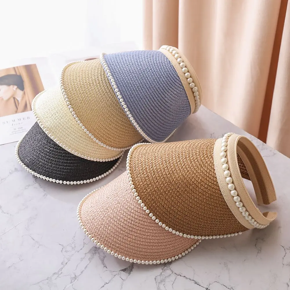 Casual Beach Cap Wide Brim UV Protection Sun Visor Hat Empty Top Suncap Women Sun Hat Straw Cap
Casual Beach Cap Wide Brim UV Protection Sun Visor Hat Empty Top Suncap Women Sun Hat Straw Cap