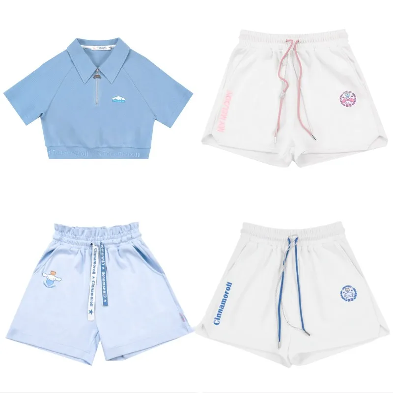 Kawaii Cinnamoroll My Melody Summer Preppy Short Style Sanrio Anime Cute Girl Heart Summer 2023 New Casual Sportswear
Kawaii Cinnamoroll My Melody Summer Preppy Short Style Sanrio Anime Cute Girl Heart Summer 2023 New Casual Sportswear
