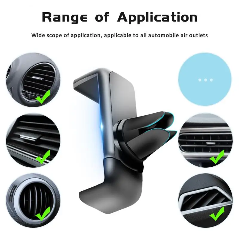 

Universal Cellphone Holder Car Mount Phone Support Car Air Outlet Mount Clip ABS Rotatable Bracket Auto Interior Accessories