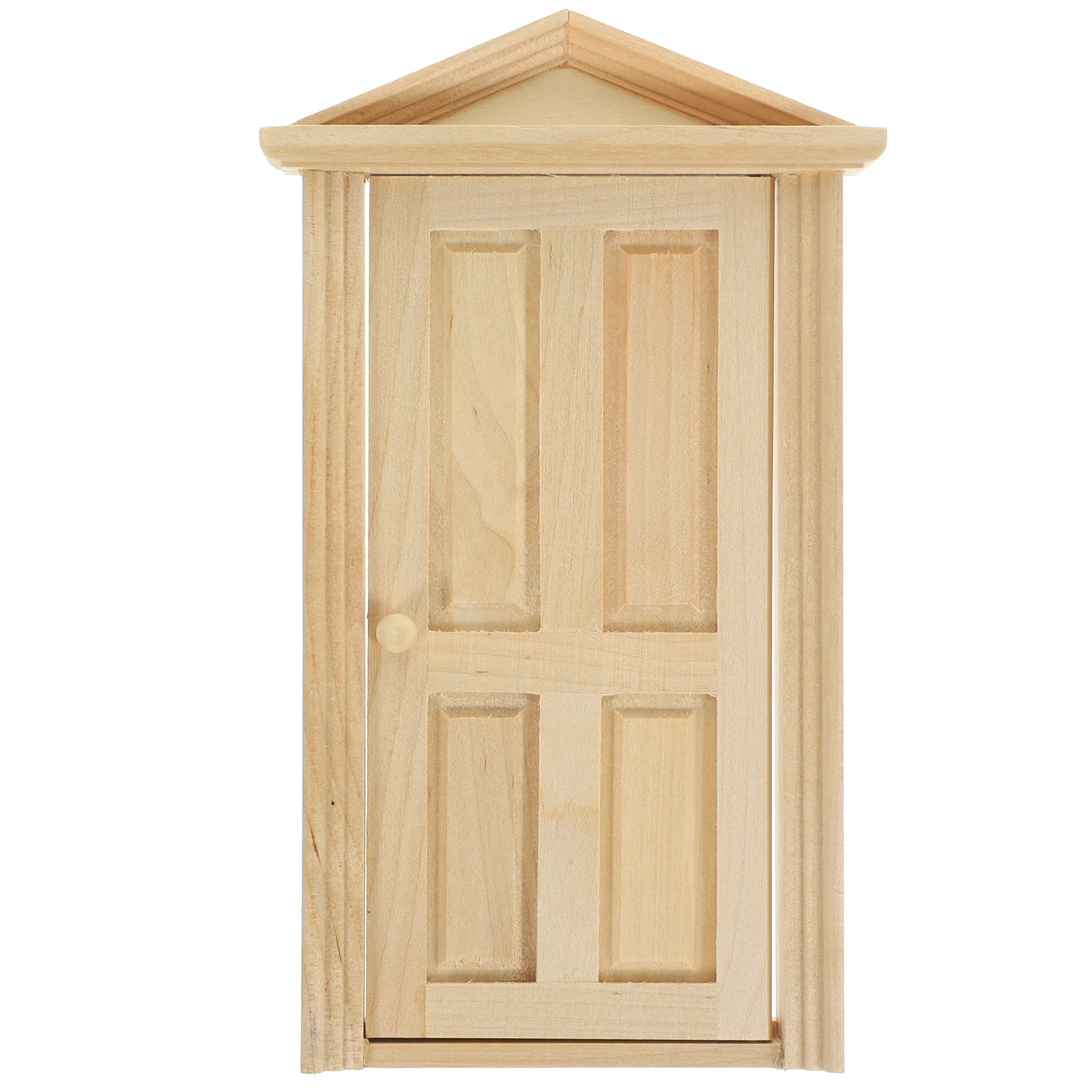 

Мини-дверь для кукольного домика, деревянная входная дверь, масштаб 1-12, «сделай сам»