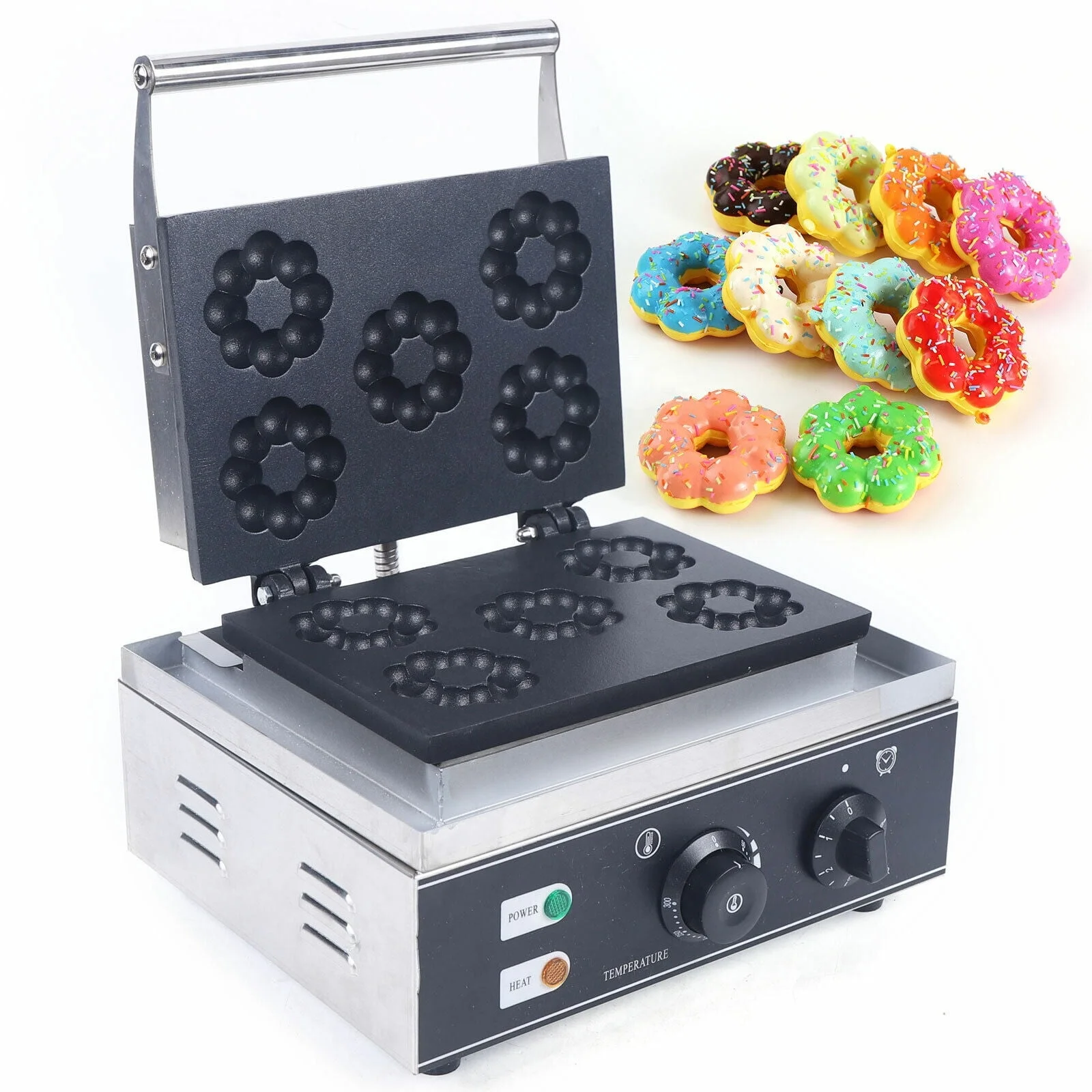 Non-stick Plate Commercial Flower Waffle Machine Electric Egg Waffle Maker Plum Crispy Machine
Non-stick Plate Commercial Flower Waffle Machine Electric Egg Waffle Maker Plum Crispy Machine