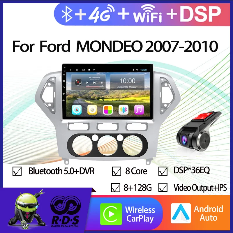 Android 6G+128G Car Multimedia Player For Ford MONDEO 2007-2010 Car GPS Navigation With Mirror Link Wifi 4G CARPLAY
Android 6G+128G Car Multimedia Player For Ford MONDEO 2007-2010 Car GPS Navigation With Mirror Link Wifi 4G CARPLAY