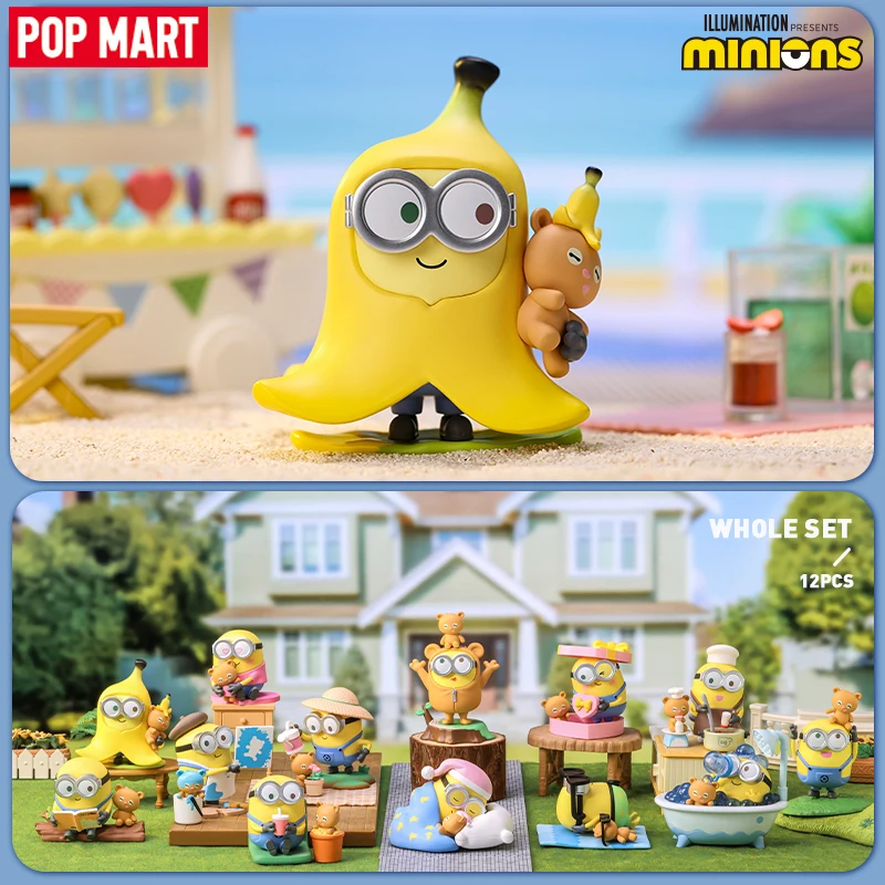 

POP MART Minions: Rise of Gru Better Together Series Blind Box Toy Kawaii Doll Model Birthday Gift Mystery Box Action Figurine