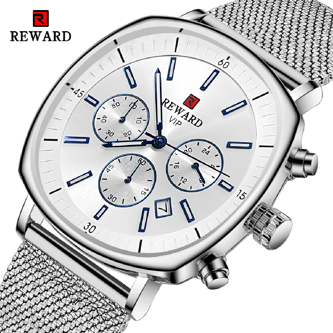 REWARD Casual Sports Watch for Men Top Brand Luxury Stainless Steel Mesh Wrist Watch Mens Clocks Waterproof Chronograph Watches
REWARD Casual Sports Watch for Men Top Brand Luxury Stainless Steel Mesh Wrist Watch Mens Clocks Waterproof Chronograph Watches