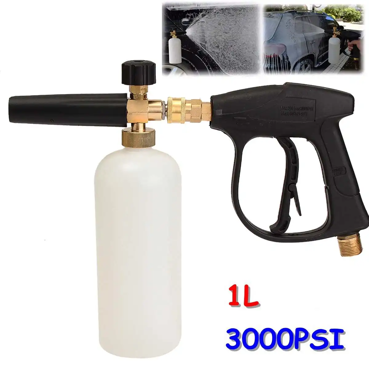 Пенная мойка 3000 фунтов на квадратный дюйм, мойка высокого давления, мойка, полив с бутылкой с 1 л снежной пены, инструменты для чистки автомоб...
Пенная мойка 3000 фунтов на квадратный дюйм, мойка высокого давления, мойка, полив с бутылкой с 1 л снежной пены, инструменты для чистки автомоб...