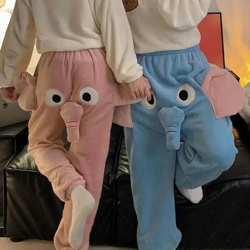 Y2K Korean Autumn Winter Women Sleep Funny Cute Couple Pajama Pants Elephant Trunk Pajamas Home Sleeping Trousers Men Clothes
Y2K Korean Autumn Winter Women Sleep Funny Cute Couple Pajama Pants Elephant Trunk Pajamas Home Sleeping Trousers Men Clothes