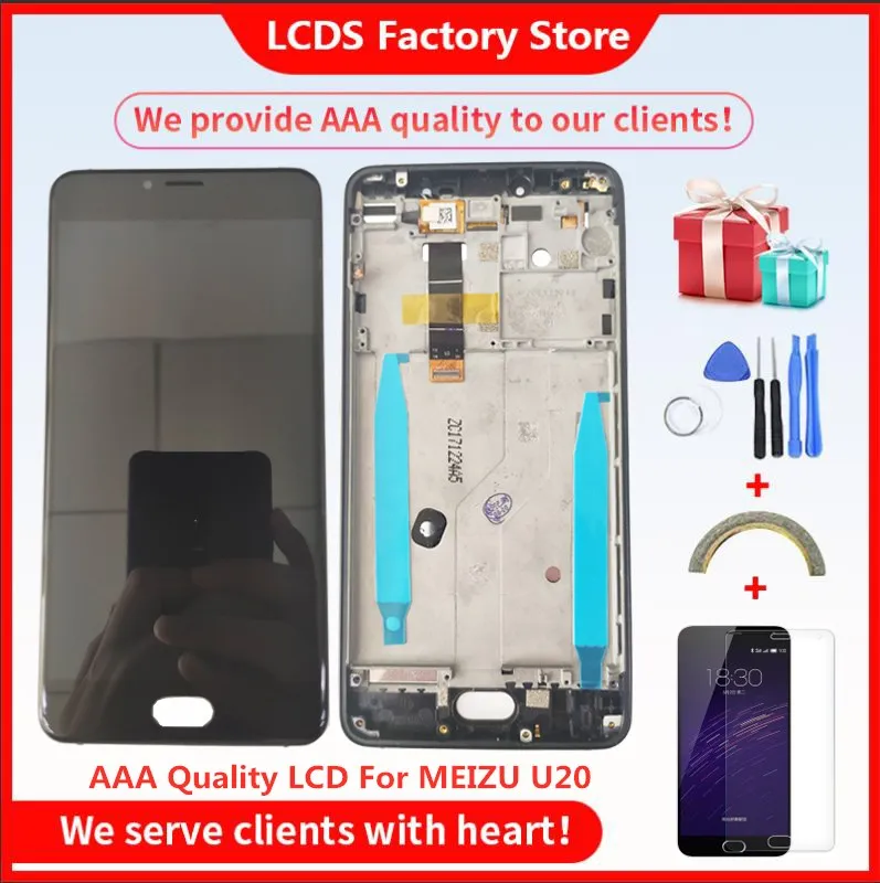 5.5" AAA Quality LCD For MEIZU U20 Lcd With Frame Display Screen+Digitizer Touch Screen For MEIZU U20 LCD Screen Display
5.5" AAA Quality LCD For MEIZU U20 Lcd With Frame Display Screen+Digitizer Touch Screen For MEIZU U20 LCD Screen Display