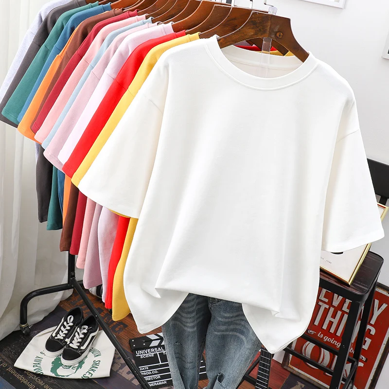 EBAIHUI Plus Size T Shirt Solid O Neck Tshirt Women 100% Cotton L-6XL Short Sleeve Top Tees Summer Couple Oversized T Shirts
EBAIHUI Plus Size T Shirt Solid O Neck Tshirt Women 100% Cotton L-6XL Short Sleeve Top Tees Summer Couple Oversized T Shirts