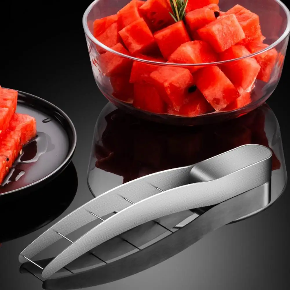 Modern Lightweight Stainless Steel Quickly Safe Melon Fruit Cutter Slicer Material Safety Watermelon Cutter Kitchen Gadget 
Modern Lightweight Stainless Steel Quickly Safe Melon Fruit Cutter Slicer Material Safety Watermelon Cutter Kitchen Gadget