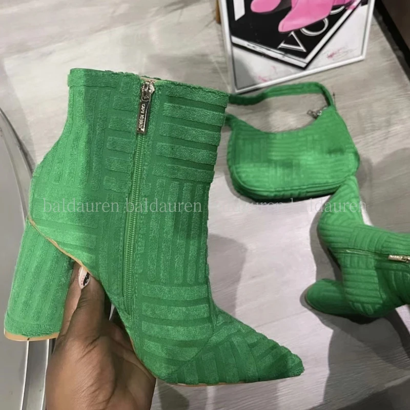 Baldauren Women Boots Pointed Toe Chunky Heel Ankle Boots Zipper High Heeled Party Office Lady Fashion Short Boots
Baldauren Women Boots Pointed Toe Chunky Heel Ankle Boots Zipper High Heeled Party Office Lady Fashion Short Boots