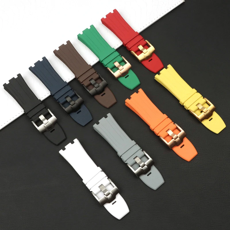28/30mm Soft Natural Fluoro Silicone Rubber Waterproof Watchband For AP 15703 Royal Strap for Audemars And Piguet Belt Logo tool 
28/30mm Soft Natural Fluoro Silicone Rubber Waterproof Watchband For AP 15703 Royal Strap for Audemars And Piguet Belt Logo tool