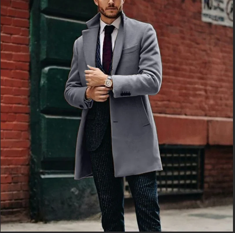 Man Casual Business Office Wear Coat Boys Button Up Long Sleeve Khaki Woolen Coat Male Plus Size Outerwear Loose Blend Coat Xxxl
Man Casual Business Office Wear Coat Boys Button Up Long Sleeve Khaki Woolen Coat Male Plus Size Outerwear Loose Blend Coat Xxxl