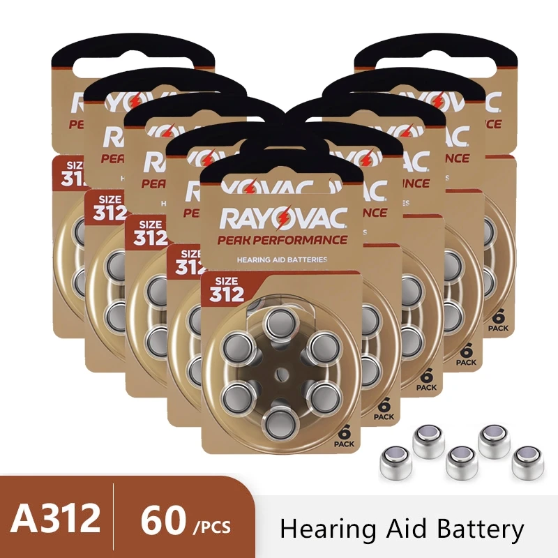 60Pcs Hearing Aid Batteries 312 A312 312A ZA312 312a PR41 Rayovac Peak UK Zinc Air Button Ear Aid Batteries For Hearing Aids 312
60Pcs Hearing Aid Batteries 312 A312 312A ZA312 312a PR41 Rayovac Peak UK Zinc Air Button Ear Aid Batteries For Hearing Aids 312