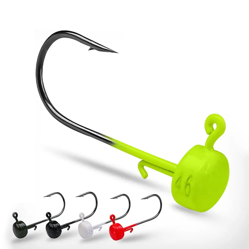 5pcs Lead Head Hook Anti Corrosion Rustproof Lure Soft Worm Fishing Jig Fishing Tackle Accessories
5pcs Lead Head Hook Anti Corrosion Rustproof Lure Soft Worm Fishing Jig Fishing Tackle Accessories
