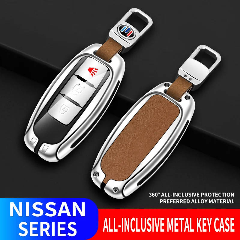 Alloy Leather Car Key Case Cover Shell Fob For Nissan X-Trail T31 T32 Juke J10 J11 Tiida Altima Pathfinder Qashqai Accessories
Alloy Leather Car Key Case Cover Shell Fob For Nissan X-Trail T31 T32 Juke J10 J11 Tiida Altima Pathfinder Qashqai Accessories