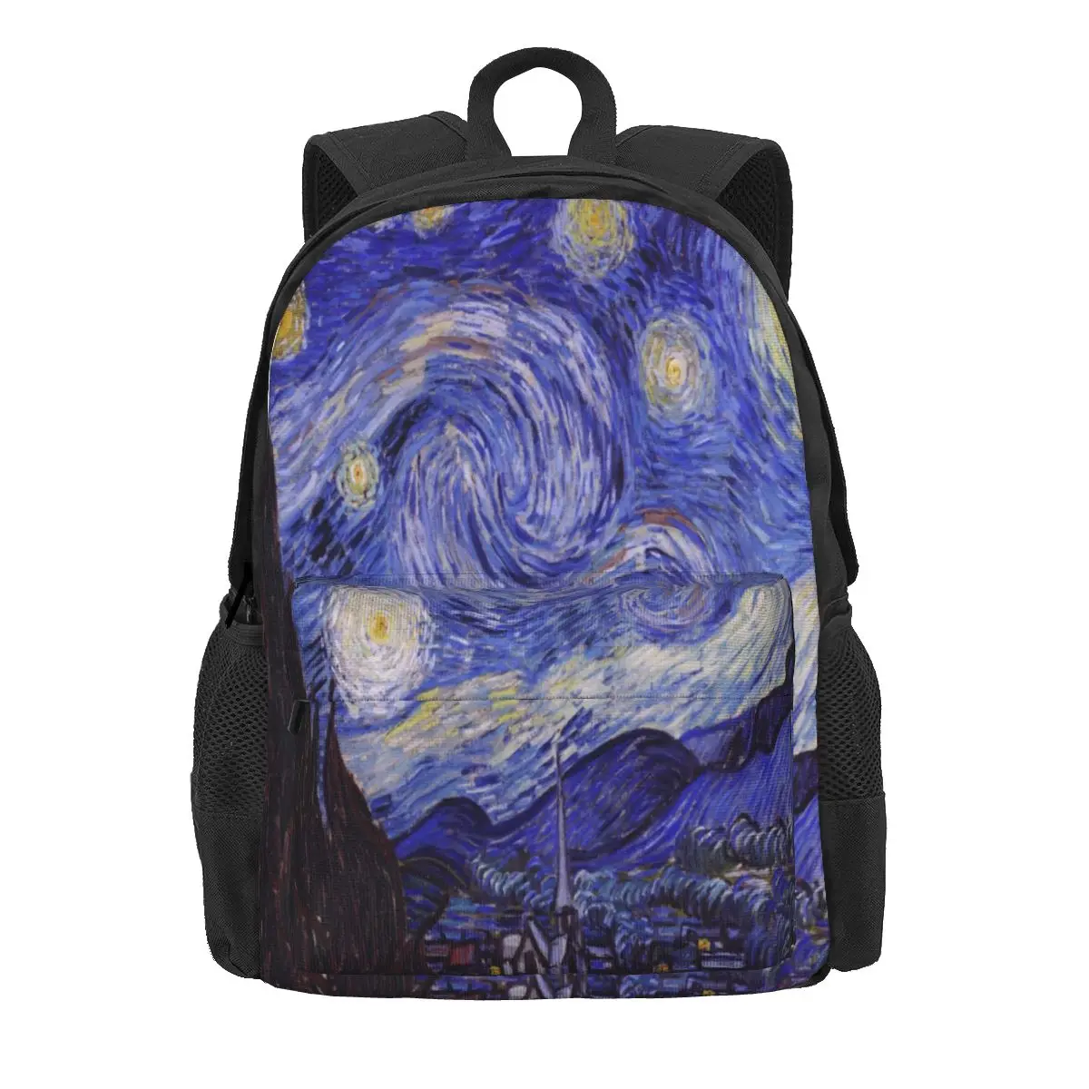 

Van Gogh Starry Sky Night Women Backpack 3D Print Children School Bag Artist Rucksack Teenage Large Capacity Travel Shoulder Bag