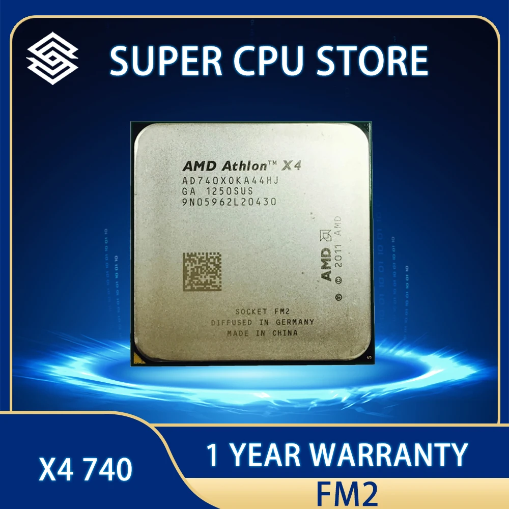 Процессор AMD Athlon X4 740 AD740XOKA44HJ 3,2 ГГц 65 Вт четырехъядерный разъем FM2
Процессор AMD Athlon X4 740 AD740XOKA44HJ 3,2 ГГц 65 Вт четырехъядерный разъем FM2
