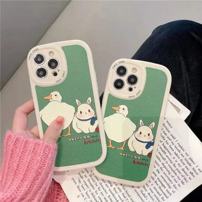 For iPhone 13 11 12 Pro Max Case Cute Green Duck Rabbit Leather Soft Cover For iPhone 7 8 Plus X XR XS Max Shockproof Phone Case
For iPhone 13 11 12 Pro Max Case Cute Green Duck Rabbit Leather Soft Cover For iPhone 7 8 Plus X XR XS Max Shockproof Phone Case
