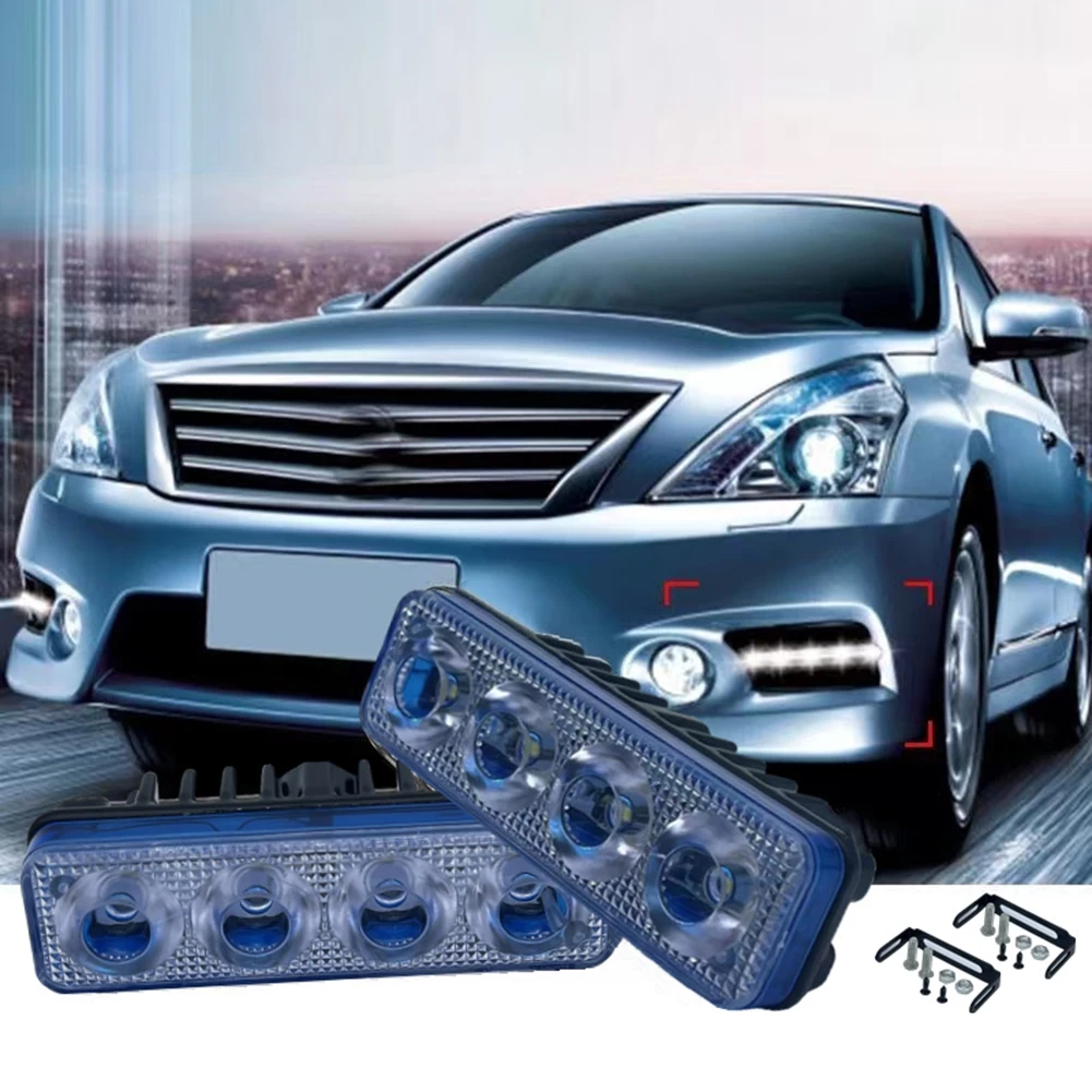 Car Daytime Running Lights 4 LED Aluminum Car DC 12V DRL Daytime Running Lights Fog Lamps High Power Super White
Car Daytime Running Lights 4 LED Aluminum Car DC 12V DRL Daytime Running Lights Fog Lamps High Power Super White