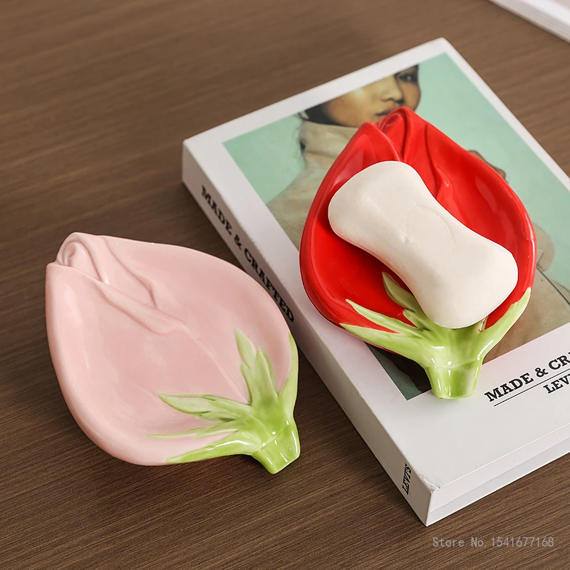 1pc Creative Rose Leaf Shaped Ceramic Soap Box Household Bathroom Kitchen Article Sink Drain Soap Dish Light Luxury Storage Rack
1pc Creative Rose Leaf Shaped Ceramic Soap Box Household Bathroom Kitchen Article Sink Drain Soap Dish Light Luxury Storage Rack