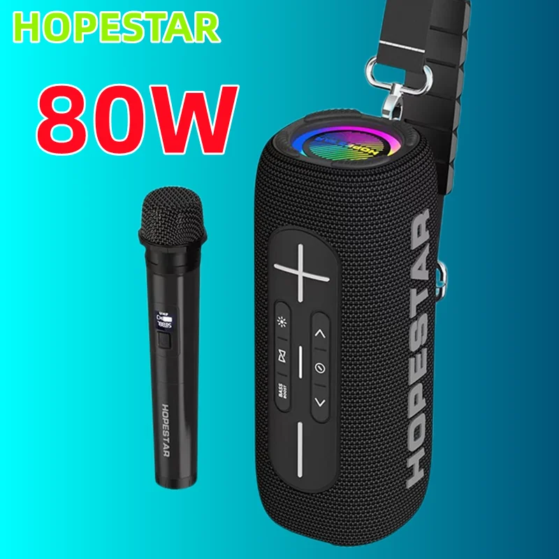 Мощная bluetooth Колонка HOPESTAR 80 Вт, Портативная звуковая колонка, внешний сабвуфер, компактный Бумбокс с микрофоном
Мощная bluetooth Колонка HOPESTAR 80 Вт, Портативная звуковая колонка, внешний сабвуфер, компактный Бумбокс с микрофоном