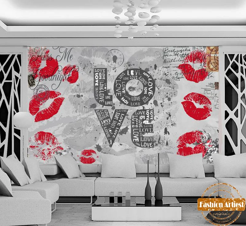 Custom Vintage Kiss Wallpaper Mural Red Lip Print Love Letter Poster Card Tv Sofa Bedroom Living Room Cafe Bar Restaurant
Custom Vintage Kiss Wallpaper Mural Red Lip Print Love Letter Poster Card Tv Sofa Bedroom Living Room Cafe Bar Restaurant