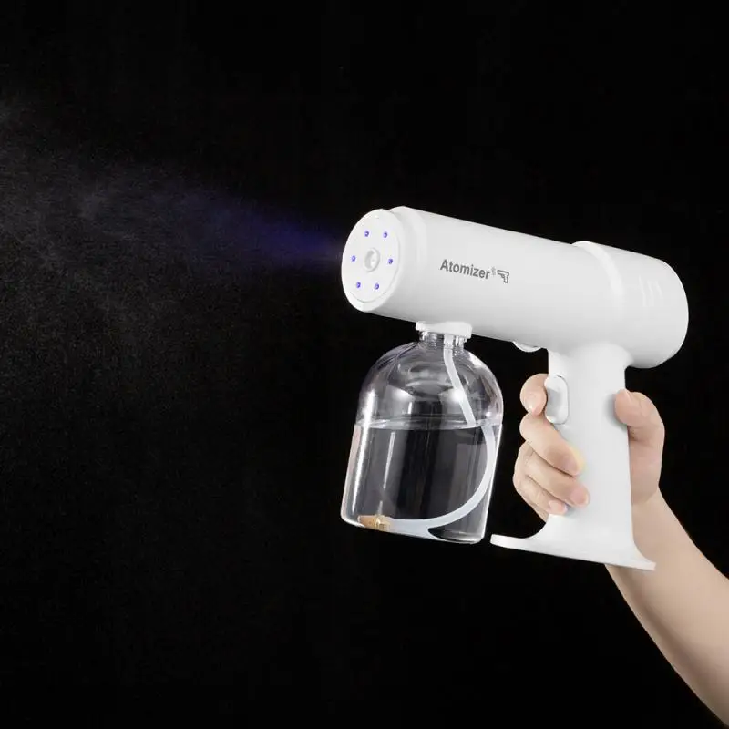 500ml Wireless Disinfection Sprayer Handheld Portable USB Rechargeable Nano Atomizer Home Disinfection Steam Spray Gun
500ml Wireless Disinfection Sprayer Handheld Portable USB Rechargeable Nano Atomizer Home Disinfection Steam Spray Gun