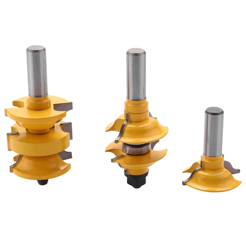 3Pcs 12Mm Shank Entry Interior Tenon Door Router Bit Set Matched R&S Router Bits Carving For Wood
3Pcs 12Mm Shank Entry Interior Tenon Door Router Bit Set Matched R&S Router Bits Carving For Wood