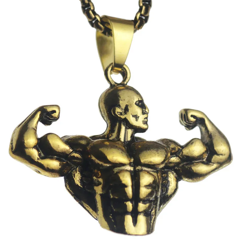 Men's Chaoli Bodybuilding Arm Weightlifting Muscle Man Pendant Sports Fitness Necklace Hip Hop Punk Jewelry Gift
Men's Chaoli Bodybuilding Arm Weightlifting Muscle Man Pendant Sports Fitness Necklace Hip Hop Punk Jewelry Gift