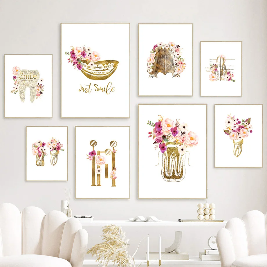 Flower Tooth Beauty Oral Health Abstract Anatomy Wall Art Canvas Painting Nordic Poster And Prints Wall Picture For Clinic Decor
Flower Tooth Beauty Oral Health Abstract Anatomy Wall Art Canvas Painting Nordic Poster And Prints Wall Picture For Clinic Decor