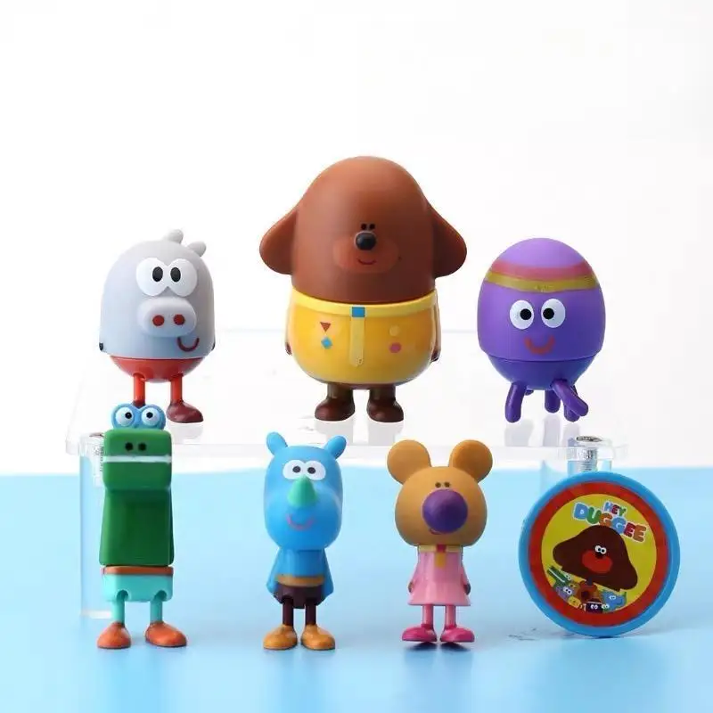 Фигурки Hey Duggee, 7 шт. в наборе, милые Аниме фигурки Archie для детского сада, ПВХ Модель, украшение, детские подарки на день рождения
Фигурки Hey Duggee, 7 шт. в наборе, милые Аниме фигурки Archie для детского сада, ПВХ Модель, украшение, детские подарки на день рождения